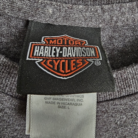 Harley Davidson of Charlotte North Carolina Motor Cycles racing T-shirt Size L - Picture 5 of 5